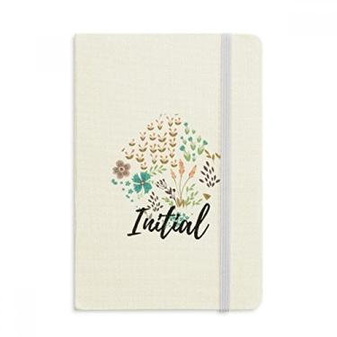 Imagem de Caderno de pintura de plantas com flores coloridas, capa dura em tecido, diário clássico