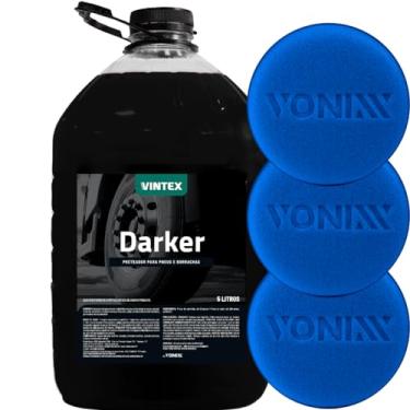 Imagem de Pretinho Darker 5L Vintex Automotivo Proteção + 3 Aplicador