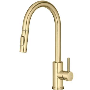 Imagem de Torneira Monocomando Gourmet de Cozinha Maldivas Bela Metais Dourado