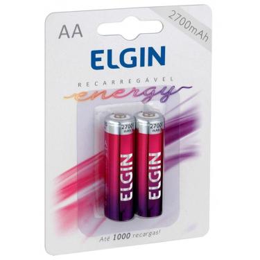 Imagem de Pilha Recarregável AA Elgin 82174 - 2700mAh - com 2 unidades