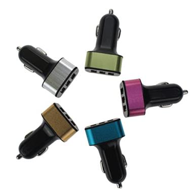 Imagem de FONDOTIN Carregador De Carro USB carregador veicular rápido carregador de telefone para carro carregador de carro adaptador USB para carro carregador USB para carro Metal Presente