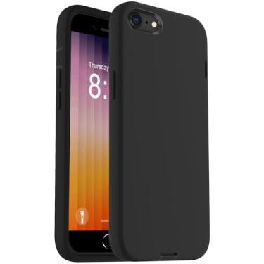 Imagem de ORIbox Capa compatível com iPhone SE Case 2022/2020, compatível com capa para iPhone 8/7, acabamento suave do exterior de silicone líquido