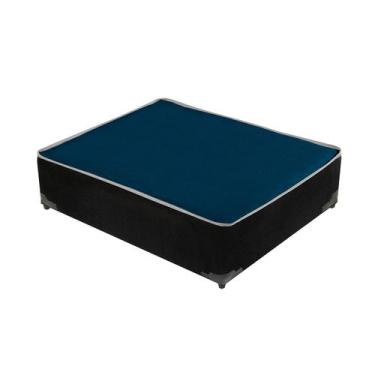 Imagem de Cama Box Pet Luxo Estofada Cor Azul  - B2v Móveis E Estofados