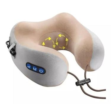 Imagem de Massageador cervical coluna alivio da dor Travesseiro Almofada Massagem Pescoço Alivia Tensão Saúde