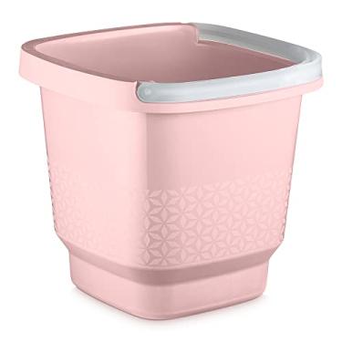 Imagem de Balde Slim Com Alça 12 Litros Rosa
