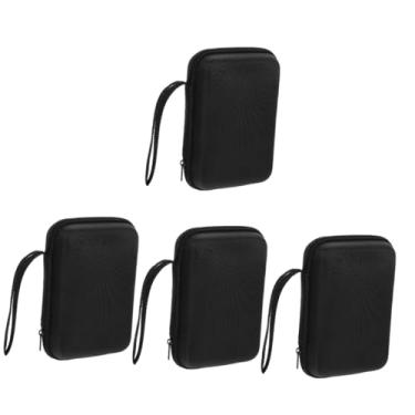 Imagem de Uonlytech 4 Pcs Bolsa portátil para disco rígido Bolsa de armazenamento portátil Bolsa para fones de ouvido caso de armazenamento de cabos de dados caixa de cabo pequena ar livre maleta kits