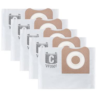 Imagem de Pacote com 5 sacos de filtro de alta eficiência 75017-P2 para aspirador de pó molhado/seco Ridgid/Workshop VF3501 / WS32045F