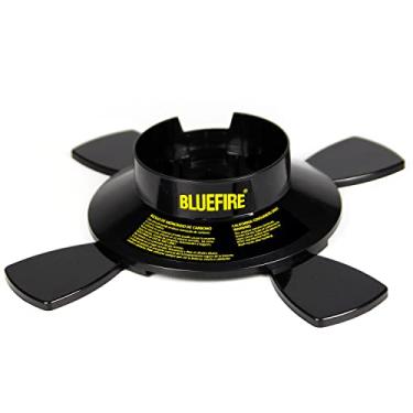 Imagem de BLUEFIRE Suporte de cilindro de gás combustível de uso duplo para acampamento e brasagem, base de garrafa de propano MAPP MAP PRO, acessório para fogão queimador de tocha de solda portátil, garrafa