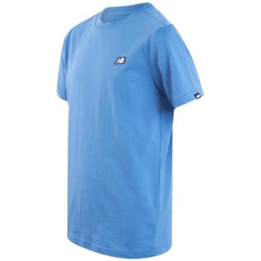 Imagem de New Balance Camiseta para meninos - Camiseta clássica de algodão para meninos - Camiseta infantil juvenil gola redonda manga curta (8-20), Laguna azul, 18-20