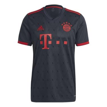 Imagem de Camiseta Adidas 3 FC Bayern 22/23 Masculino - Preto e Vermelho-Masculino