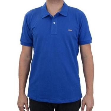 Imagem de Camisa Polo Masculina King&Joe Piquet Slim Azul - PO21001-Masculino