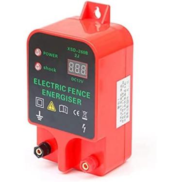 Imagem de Cerca elétrica animal, energizador de cerca elétrica, energizador de cerca elétrica movido a energia solar de 10 km, controlador de cerca elétrica para animais Javali selvagem Cães Vacas Cav