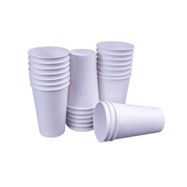 Imagem de Copo de papel liso 300 ml biodegradavel descartável 100 unidades