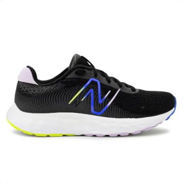 Imagem de TENIS NEW BALANCE 520V8 FEMININO BLACK/PASTEL LILAC, Calçados Femininos, PRETO/LILAS, 35