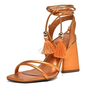 Imagem de SANDALIA SALTO BLOCO 22-17106-01 VIA MARTE (65) - DAMASCO