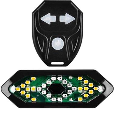 Imagem de Lanterna Traseira Bike Com Seta E Controle Remoto