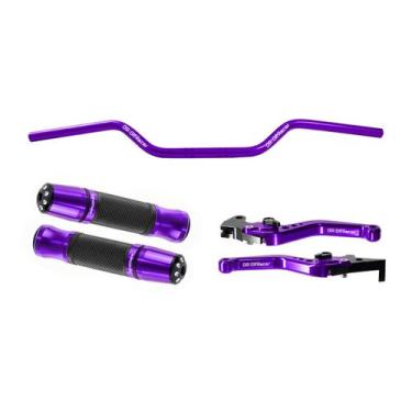 Imagem de Kit Guidão Original Manopla Jupiter Manete MT03 (Off Racer), Roxo