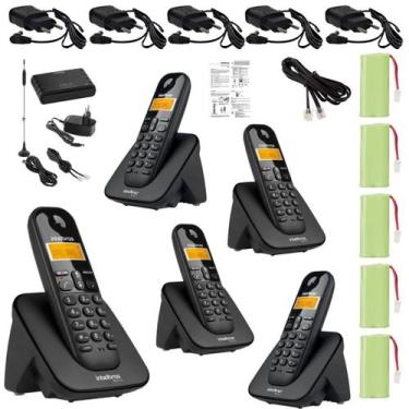 Imagem de Kit Telefone TS 3110 Intelbras 4 Ramal Bina interface Chip