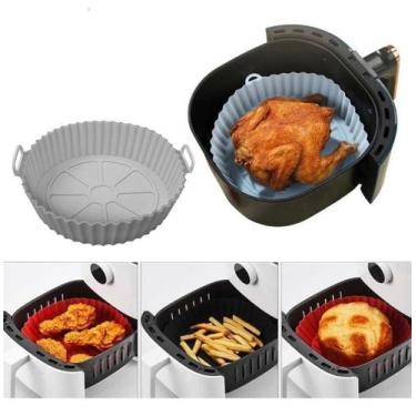 Imagem de Forma Airfryer Microondas Fritadeira Silicone Reutilizável - Mariahzin