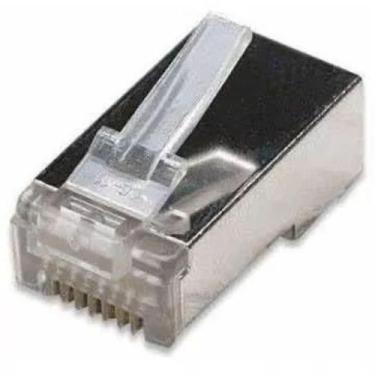 Imagem de Kit Com 500 Conectores Rj45 Macho, Cat6 Blindado - Dts Suprimentos