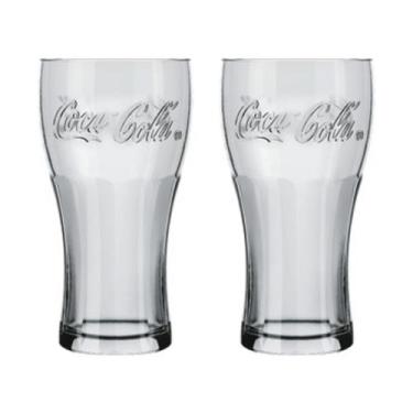 Imagem de Jogo 2 Copos 470ml Coca Cola Refri Suco Glamour Nadir - NADIR FIGUEREI