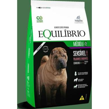 Imagem de Equilíbrio cães porte médio adulto sensível cordeiro 12kg