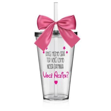 Imagem de Copo Lembrancinha Para Daminha Acrílico - Você Aceita - Krystalon