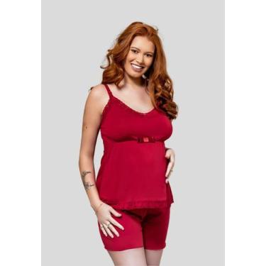 Imagem de Kit 3 Baby Doll Amamentação WLS Modas Liso Romantic Feminino Básico Ge