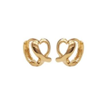 Imagem de Argolinha Multiuso Opcional 1 ou 2 Furo Folheado Ouro 18k c/Garantia A