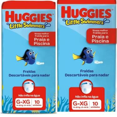 Imagem de kit 2 Pct Fralda Descartável para Piscina Litlle Swimers Huggies Taman