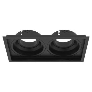 Imagem de Spot Embutir Duplo Recuado Dicróica Interlight Il4717 Preto