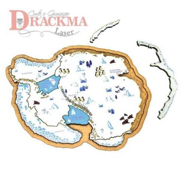 Imagem de Mapa da Antártida Quebra-Cabeça Educativo - Drackma