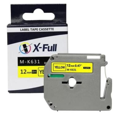 Imagem de Fita Compatível Pt-70 Pt-80 Rotulador Brother - Amarela 12mm - Masterp
