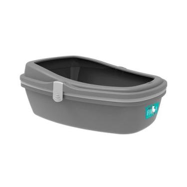 Imagem de Bandeja Sanitária Plast Pet Furba Taupe para Gatos - Grande
