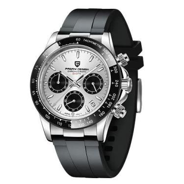 Imagem de Relógio esportivo masculino Pagani Design Pulseira de borracha 250 mm 