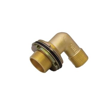 Imagem de Waterline Cotovelo de braço de chuveiro bronze de 1,5 cm - MPT/Sweat | Encaixe de fixação de flange duplo para chuveiro e bico de torneira de banheira | Instalação de encanamento de banheiro Montagem