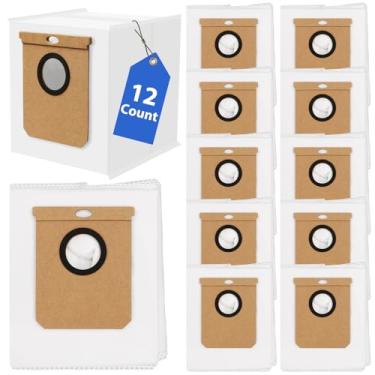 Imagem de FFsign - Sacos de Pó para Eufy L50/L60, 12 Unidades, 2,5 L, Fibra Derretida e Tecidos Não Tecidos, Compatível com Eufy L50 SES, L60, Conga Home 10000, 8090 Ultra, 9090 AI, HQ aier H9+