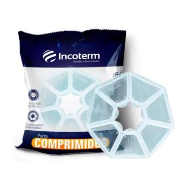 Imagem de Porta Comprimidos Incoterm Modelo Básico Pequeno Translúcido