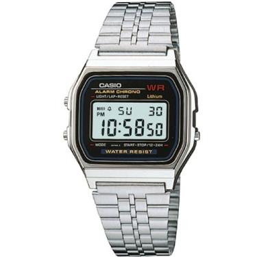 Imagem de Relógio de Pulso Unissex Prata Casio Vintage Digital Fashion A159WA-N1DF