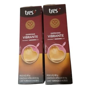 Imagem de Café em Cápsulas Espresso Vibrante 3 Corações, | Kit com 160g e 20 cápsulas