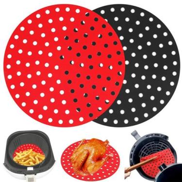 Imagem de Manta Para Cesto De Air Fryer Redondo 1 UNI Silicone - Tapete para Air