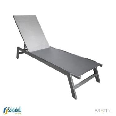 Imagem de Espreguiçadeira Outdoor Jeri Cinza e Nude - Fratini, Cinza