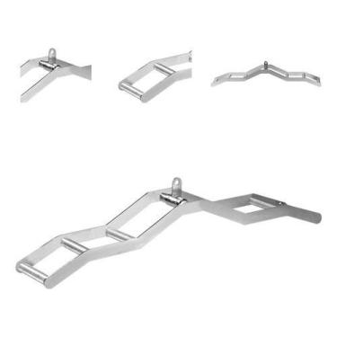 Imagem de Barra Puxador Remada Neutra 3 Pegadas Academia Pulley Giro - BASE