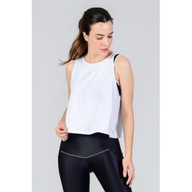 Imagem de Regata Feminina Básica Tumy Fitae, Branco, P