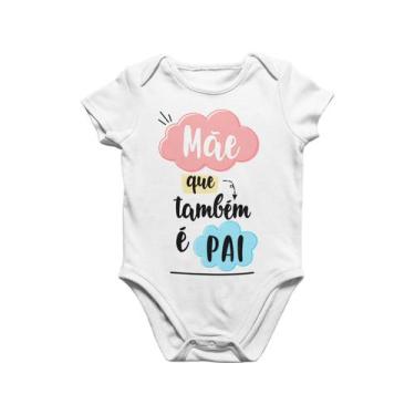Imagem de Body Roupa de Bebê Infantil Dia dos Pais Pães Mães Branca - Del France