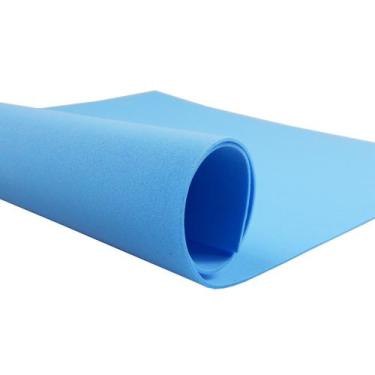 Imagem de Pacote com 10 Unidade de Placas de Eva Liso 60x40 Azul Claro - T10OFFI