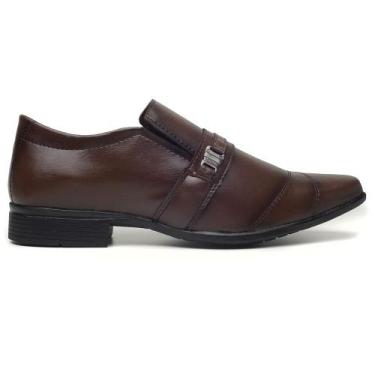 Imagem de Sapato Social Siroco Sollano Masculino Elegante Calce Facil, Marrom, 4