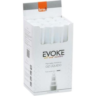 Imagem de Giz Líquido Branco 6MM para Vidros Estojo - BRW