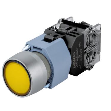 Imagem de Botão Comando Completo 3SB7 – Siemens | Amarelo 1NA Cód. 3SB7130-0AB30-1BA0