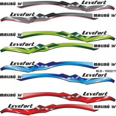 Imagem de Kit Adesivo Lancha Levefort Malibú 16 Sport - SPTS